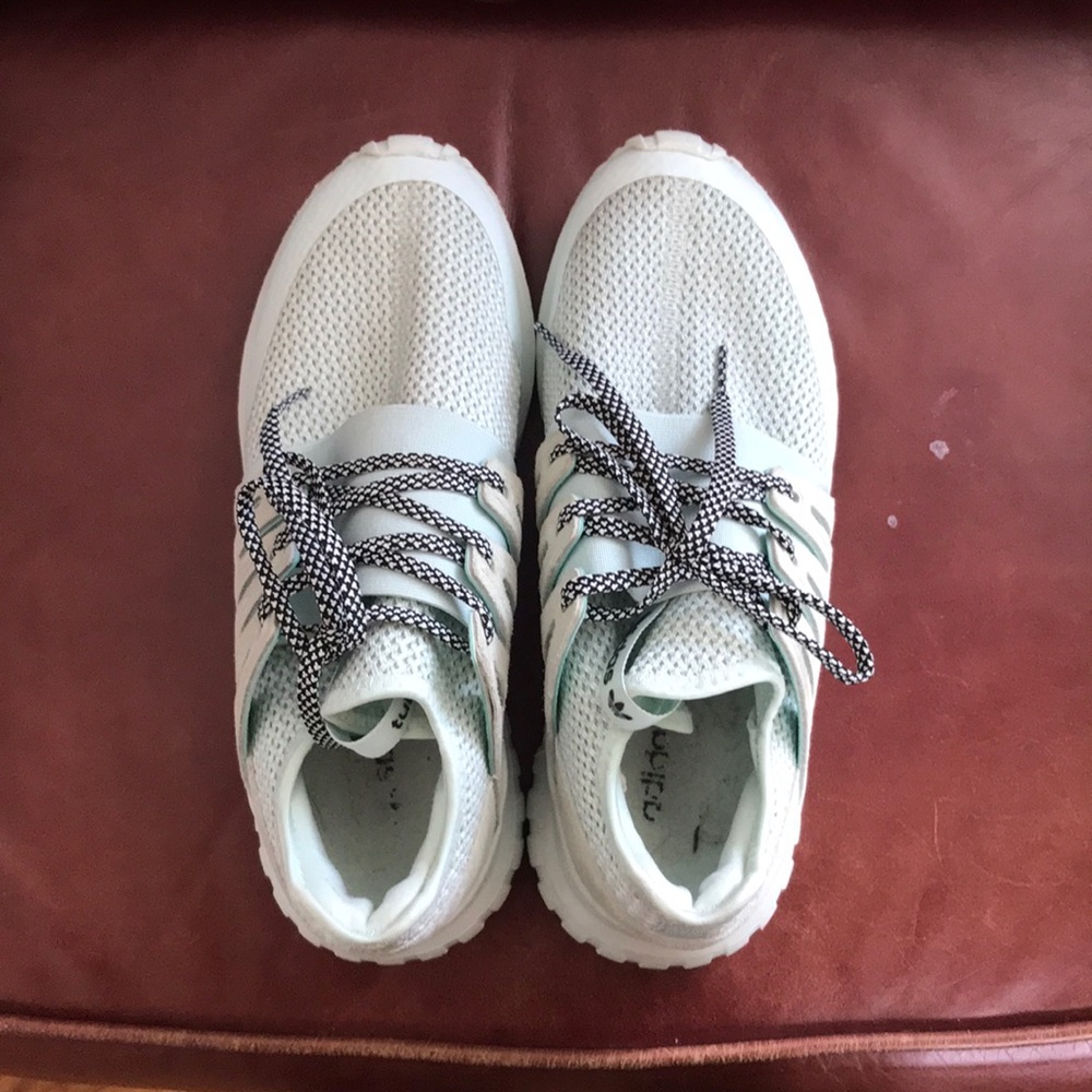 Adidas sea foam green sneakers